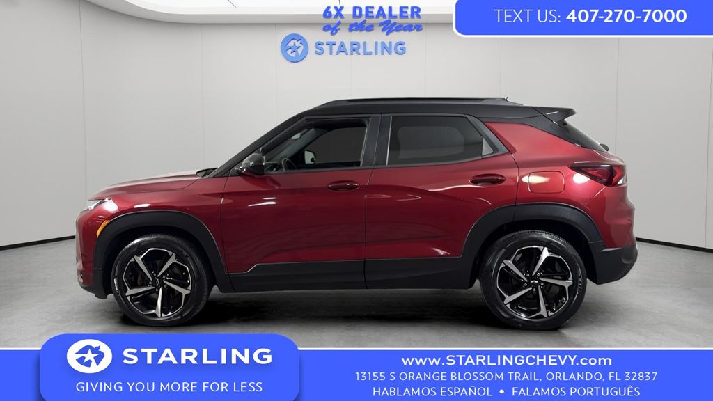 Scarlet Red Metallic 2021 Chevrolet Trailblazer RS FWD SUV / Crossover Front-Wheel Drive Continuously Variable Transmission