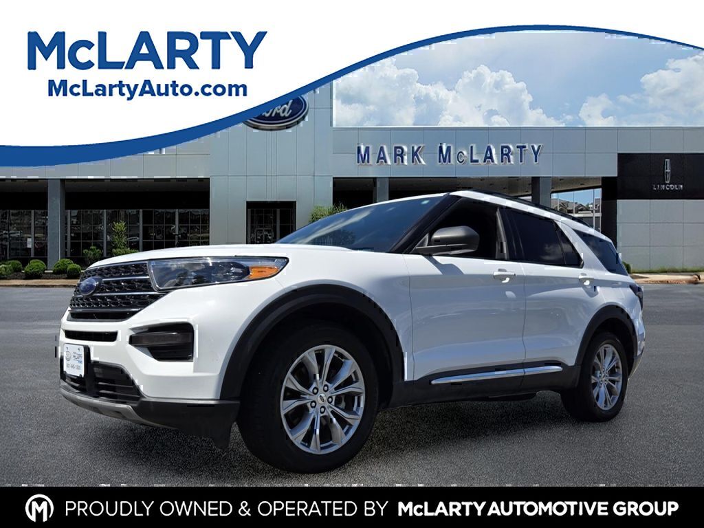 Oxford White 2020 Ford Explorer SUV / Crossover All-Wheel Drive Automatic