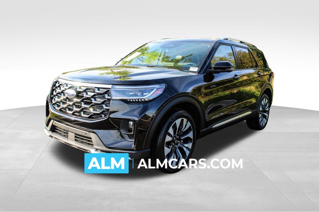 Black Metallic 2025 Ford Explorer Platinum AWD SUV / Crossover All-Wheel Drive Automatic