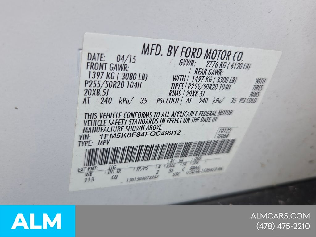 Used 2015 White Ford Limited image 6