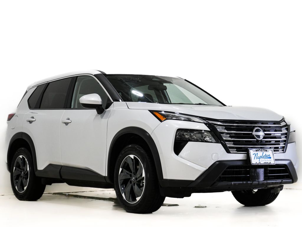 Brilliant Silver Metallic 2025 Nissan Rogue SV AWD SUV / Crossover All-Wheel Drive Continuously Variable Transmission