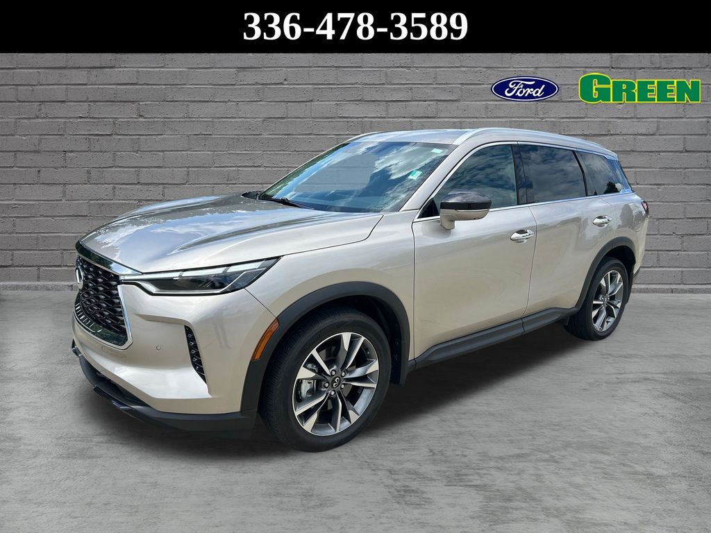 Warm Titanium 2023 INFINITI QX60 SUV / Crossover All-Wheel Drive 9-Speed Automatic