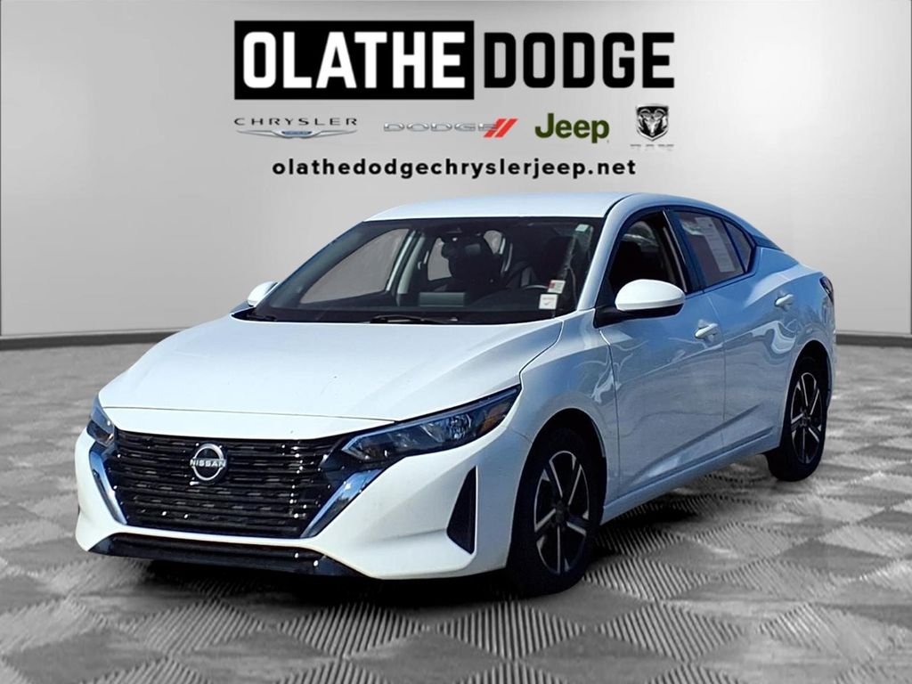 White (Fresh Powder) 2024 Nissan Sentra Sedan Front-Wheel Drive Continuously Variable Transmission