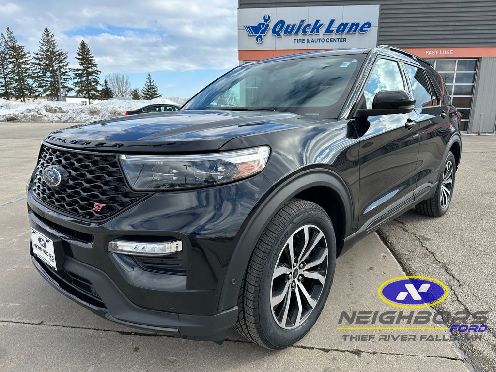 Black Metallic 2020 Ford Explorer ST AWD SUV / Crossover All-Wheel Drive Automatic
