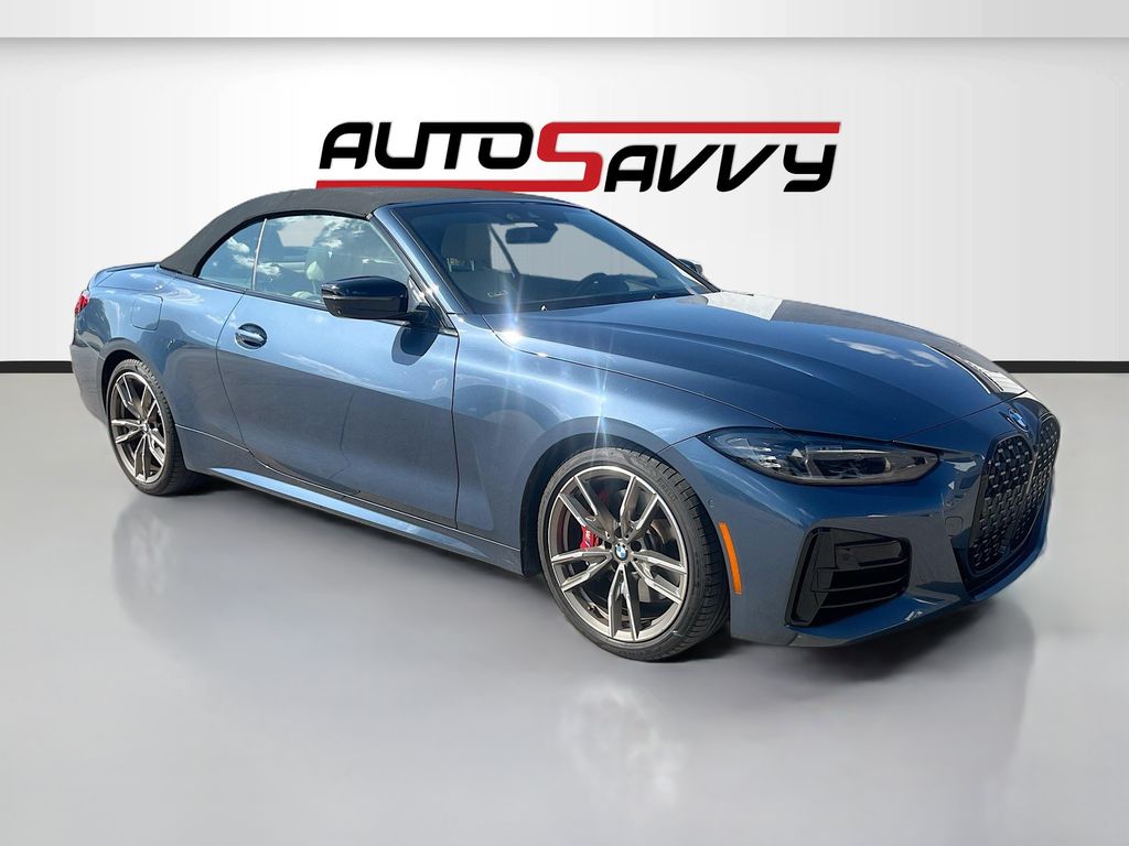 Arctic Race Blue Metallic 2023 BMW 4 Series Convertible Rear-Wheel Drive 8-Speed Automatic