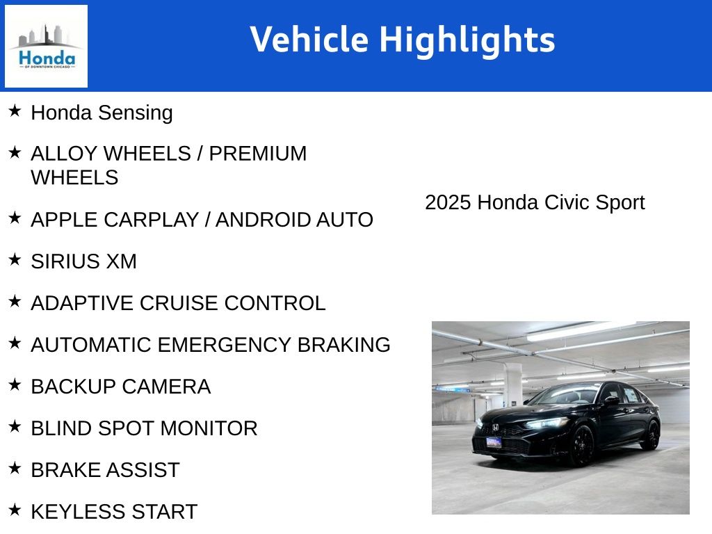 2025 Honda Civic Sport 7