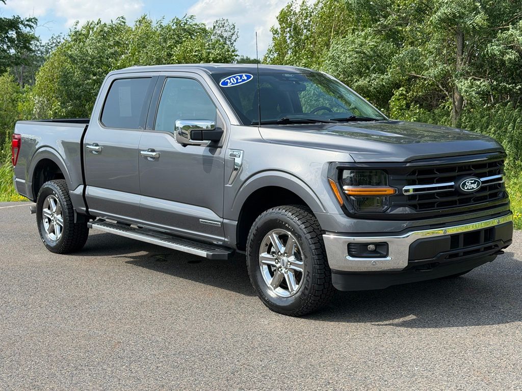 Gray Metallic 2024 Ford F-150 Pickup Truck Four-Wheel Drive Automatic