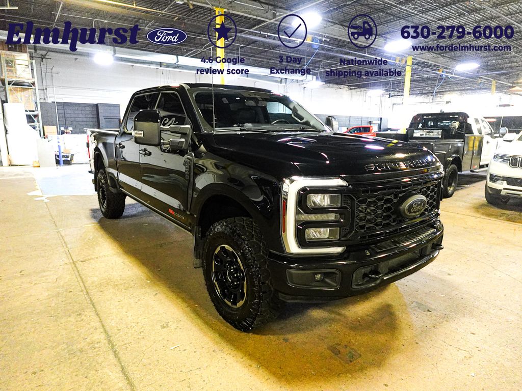Black 2025 Ford F-250 Super Duty Lariat Crew Cab 4WD Pickup Truck Four-Wheel Drive Automatic