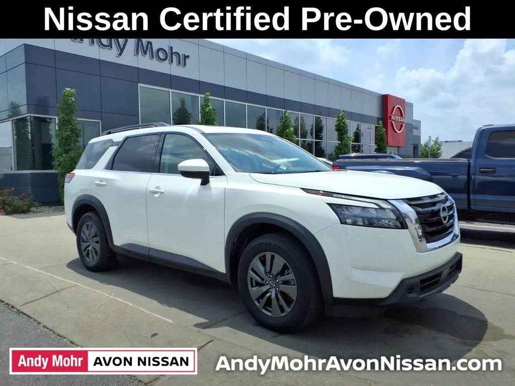 Glacier White 2024 Nissan Pathfinder SUV / Crossover All-Wheel Drive 9-Speed Automatic