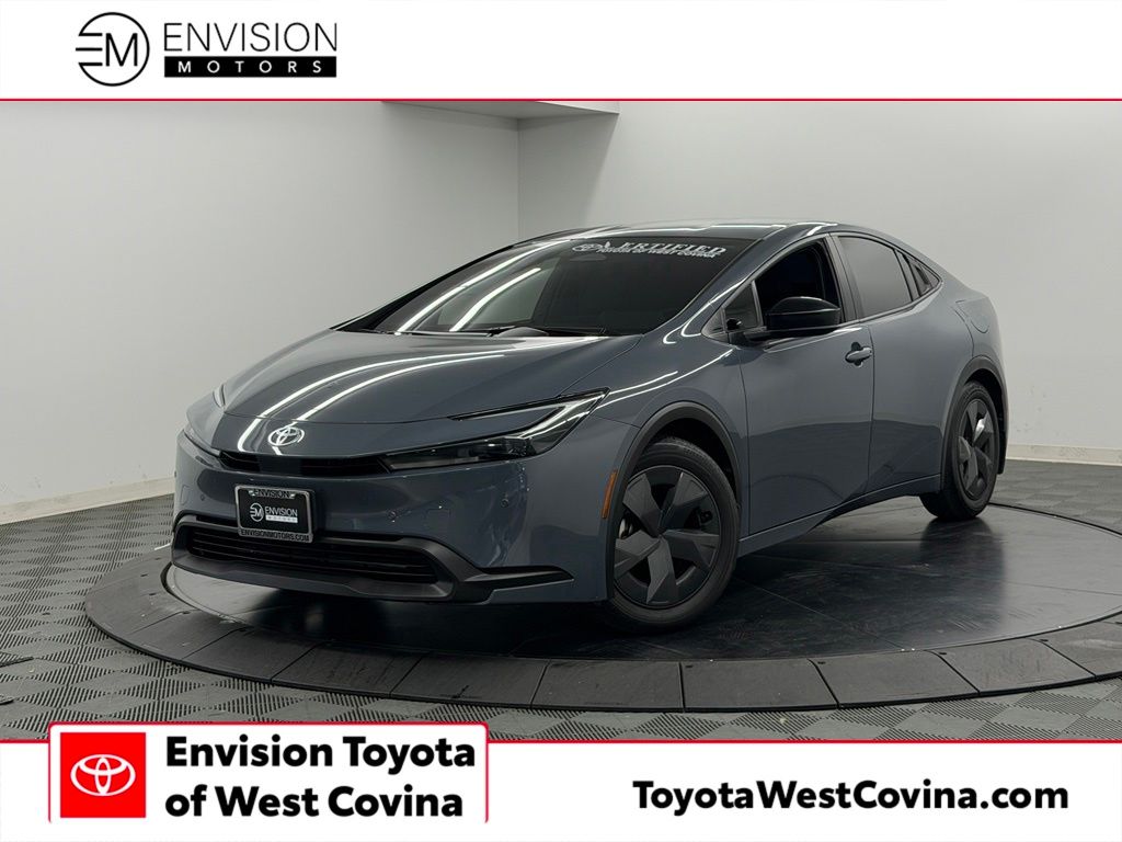 Gray 2024 Toyota Prius Hatchback Front-Wheel Drive Continuously Variable Transmission