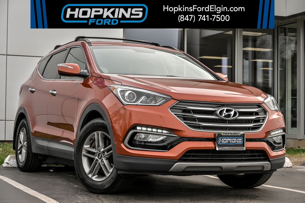 Red (Canyon Copper) 2018 Hyundai Santa Fe Sport 2.4L AWD SUV / Crossover All-Wheel Drive 6-Speed Automatic