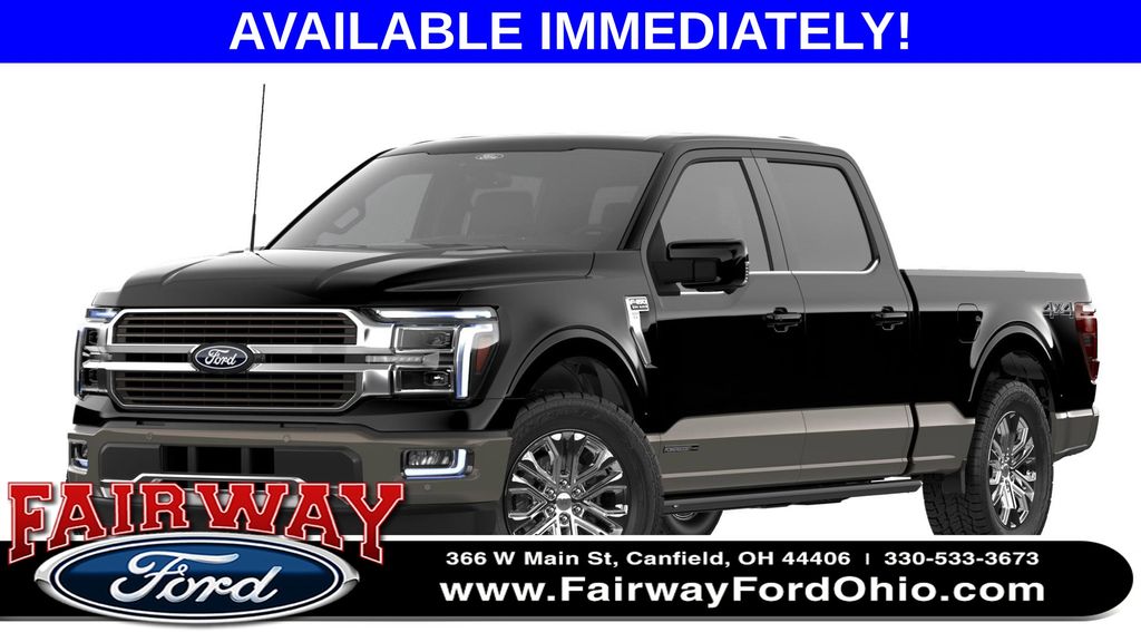Agate Black Metallic 2026 Ford F-150 King Ranch SuperCrew 4WD Pickup Truck Four-Wheel Drive Automatic