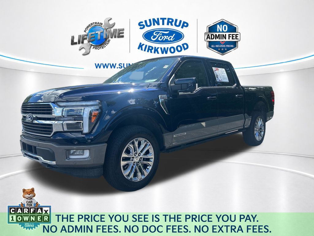 Antimatter Blue Metallic 2025 Ford F-150 Pickup Truck Four-Wheel Drive Automatic