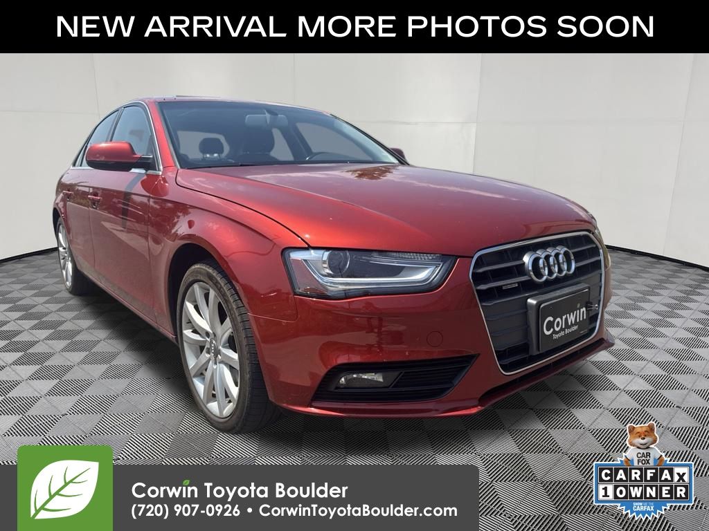 Volcano Red Metallic 2013 Audi A4 Sedan All-Wheel Drive 8-Speed Automatic