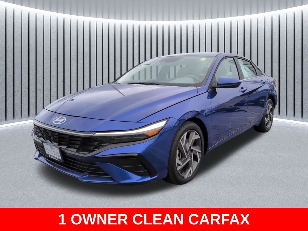 Intense Blue 2025 Hyundai Elantra Sedan Front-Wheel Drive Continuously Variable Transmission