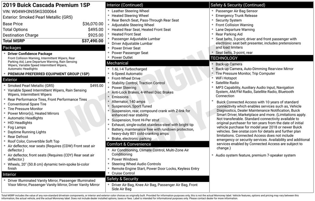Used 2019 Gray Buick Premium image 2