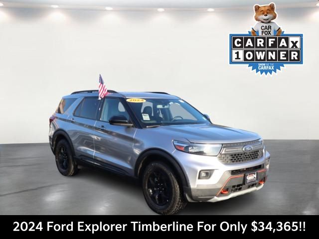 Silver Metallic 2024 Ford Explorer Timberline AWD SUV / Crossover All-Wheel Drive Automatic