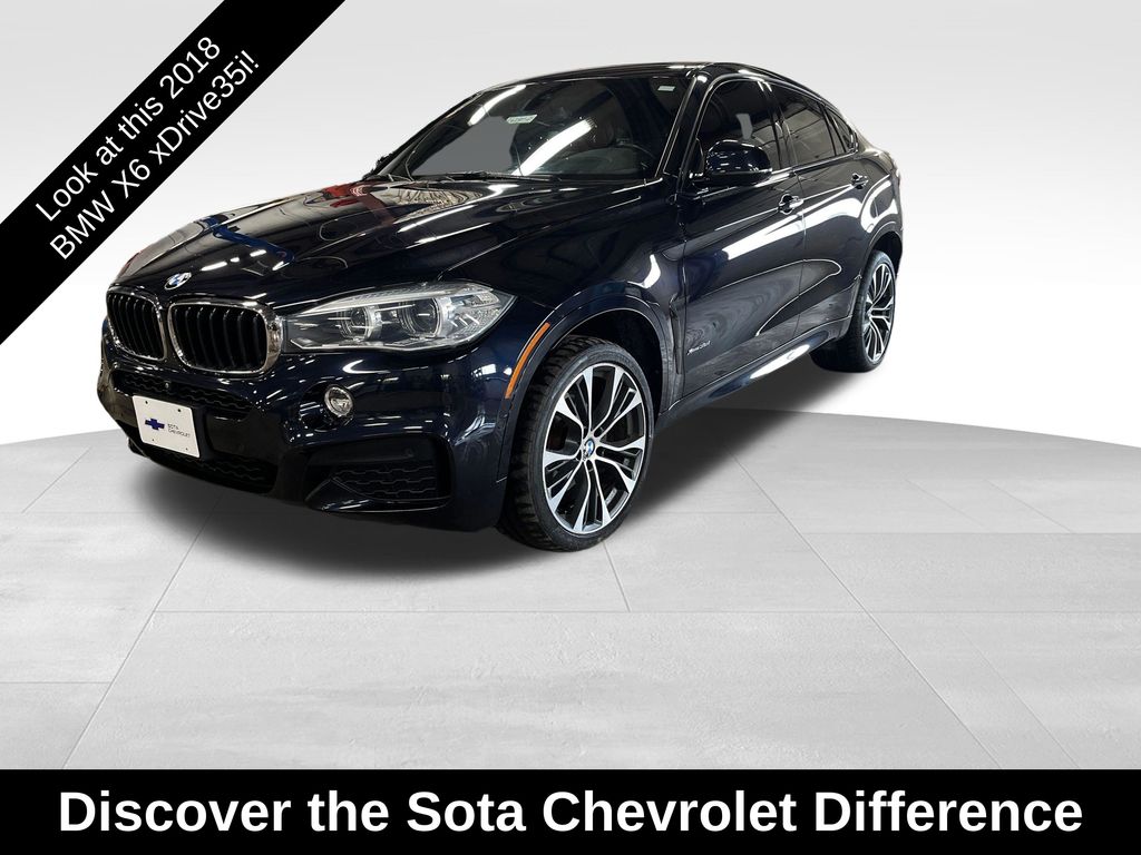 Carbon Black Metallic 2018 BMW X6 SUV / Crossover All-Wheel Drive 8-Speed Automatic