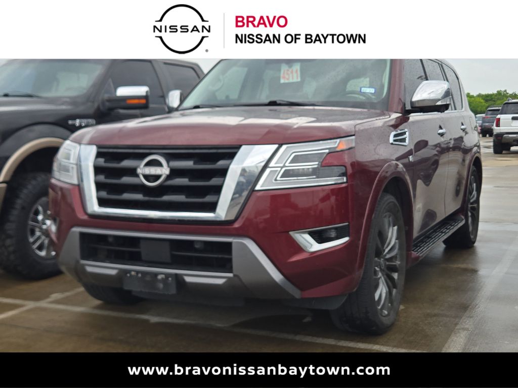 2022 Nissan Armada Platinum Red at DeMontrond Automotive Group