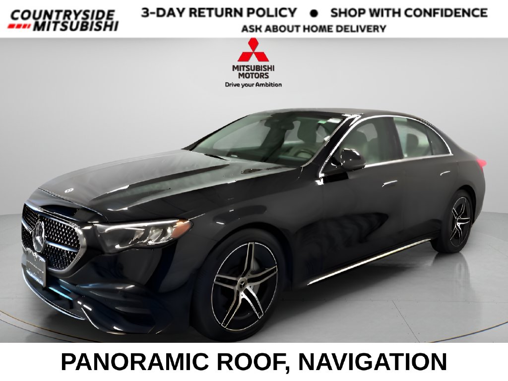 Obsidian Black Metallic 2025 Mercedes-Benz E-Class Sedan All-Wheel Drive 9-Speed Automatic