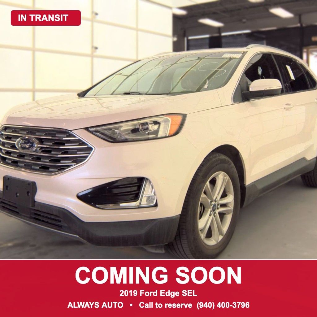 White Platinum Clearcoat Metallic 2019 Ford Edge SUV / Crossover Front-Wheel Drive Automatic