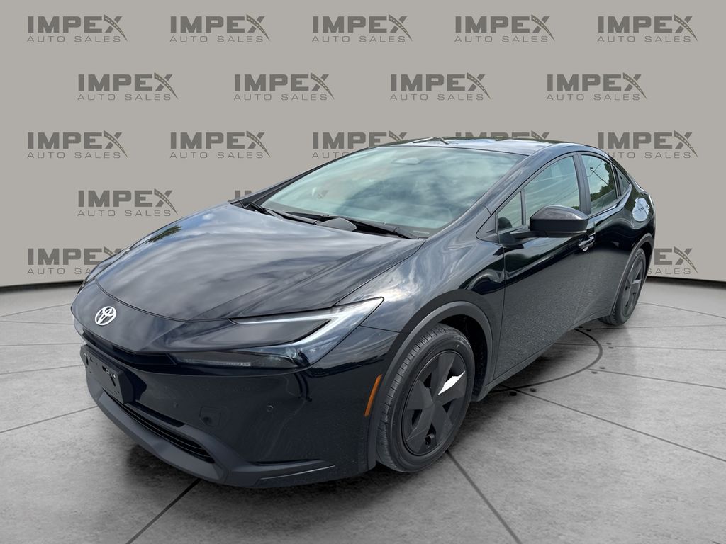 Midnight Black Metallic 2025 Toyota Prius LE FWD Hatchback Front-Wheel Drive Continuously Variable Transmission