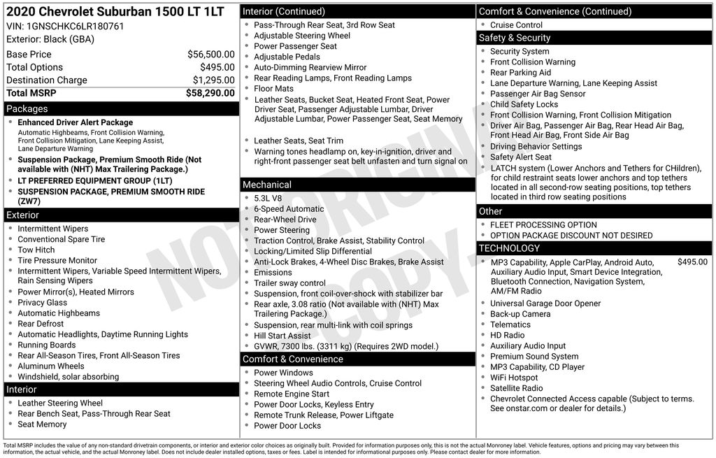 Certified Used 2020 Black Chevrolet LT image 7
