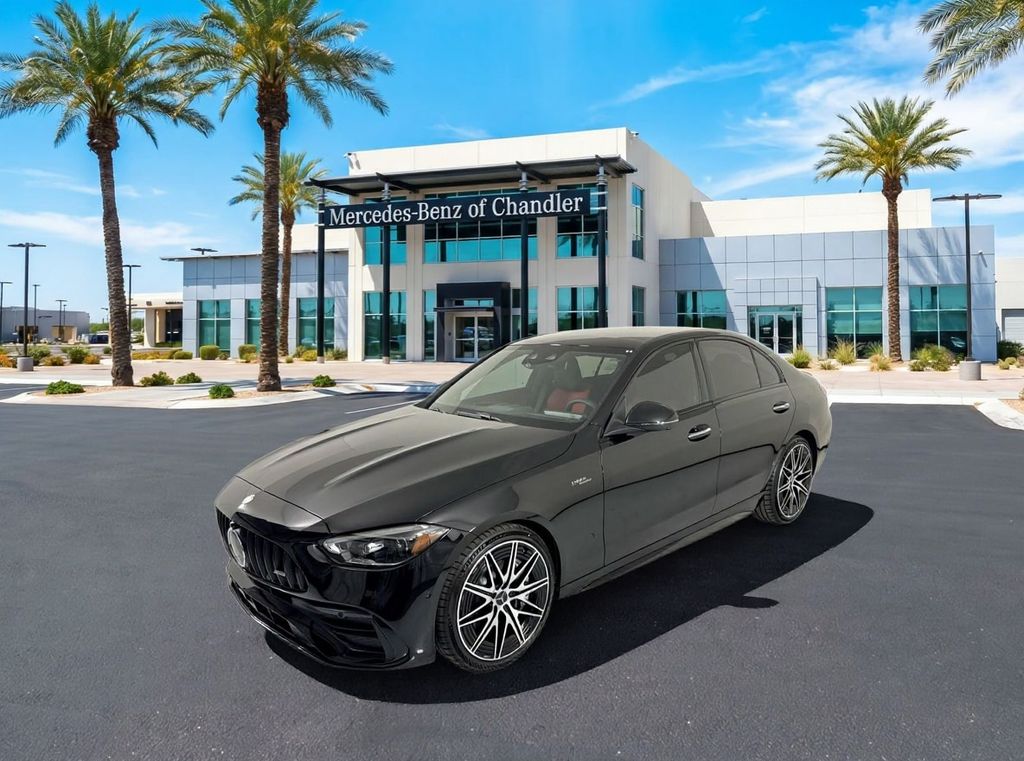 Black 2026 Mercedes-Benz C-Class Sedan All-Wheel Drive 9-Speed Automatic