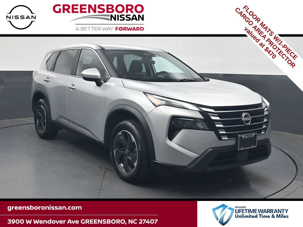 Brilliant Silver Metallic 2025 Nissan Rogue SUV / Crossover All-Wheel Drive Continuously Variable Transmission