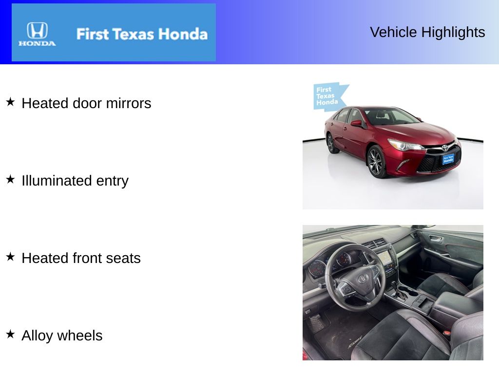 Used Car 2017 Toyota Camry  Xse For Sale Under $20,000 In Austin, Texas
