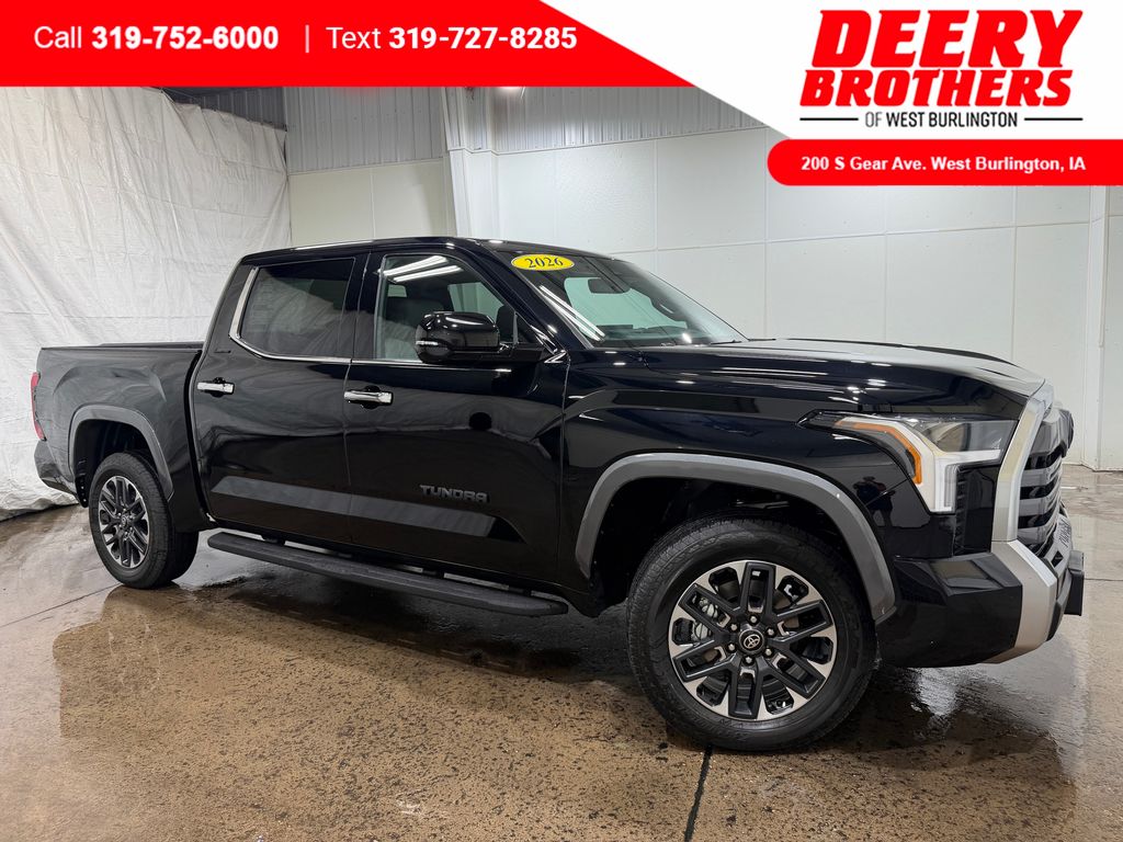 Midnight Black Metallic 2026 Toyota Tundra Pickup Truck Four-Wheel Drive Automatic