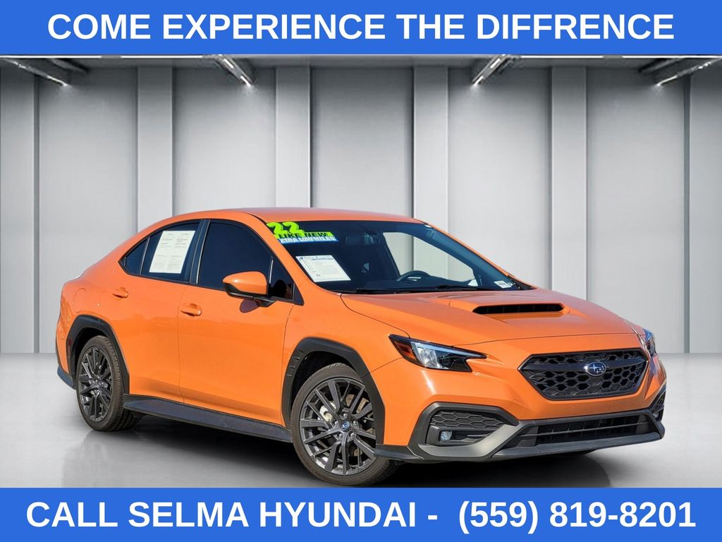 Orange Pearl 2022 Subaru WRX Premium AWD Sedan All-Wheel Drive 6-Speed Manual