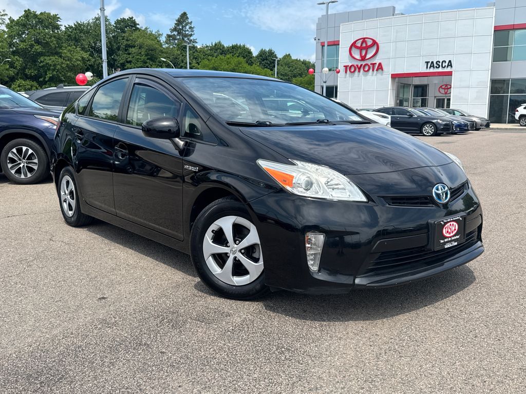 Black 2015 Toyota Prius Three Hatchback Front-Wheel Drive Continuously Variable Transmission