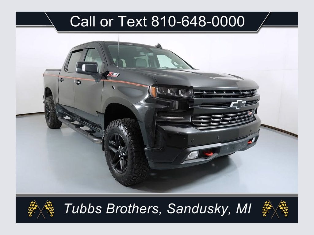 Black 2020 Chevrolet Silverado 1500 Pickup Truck Four-Wheel Drive Automatic