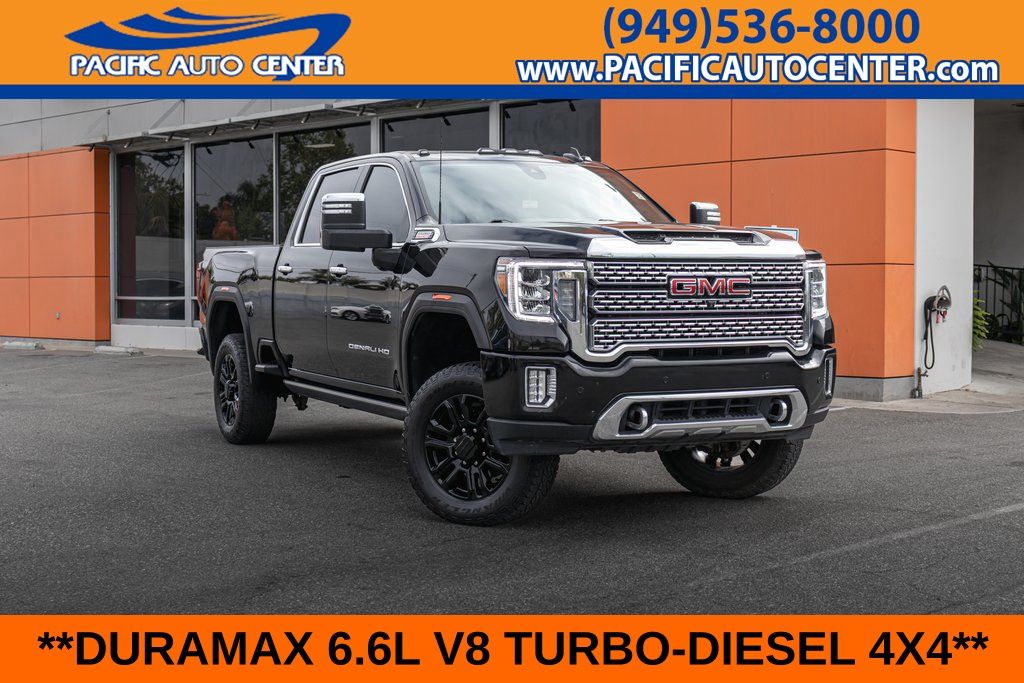 Black (Ebony Twilight Metallic) 2022 GMC Sierra 2500HD Pickup Truck Four-Wheel Drive Automatic