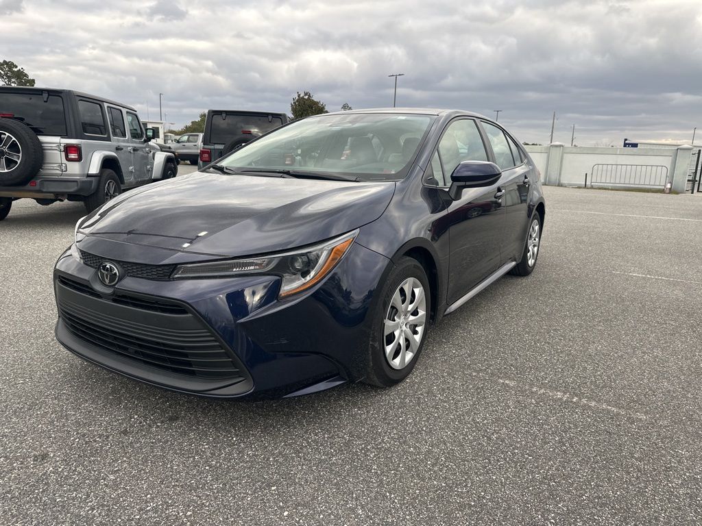 Blue 2024 Toyota Corolla LE FWD Sedan Front-Wheel Drive Continuously Variable Transmission