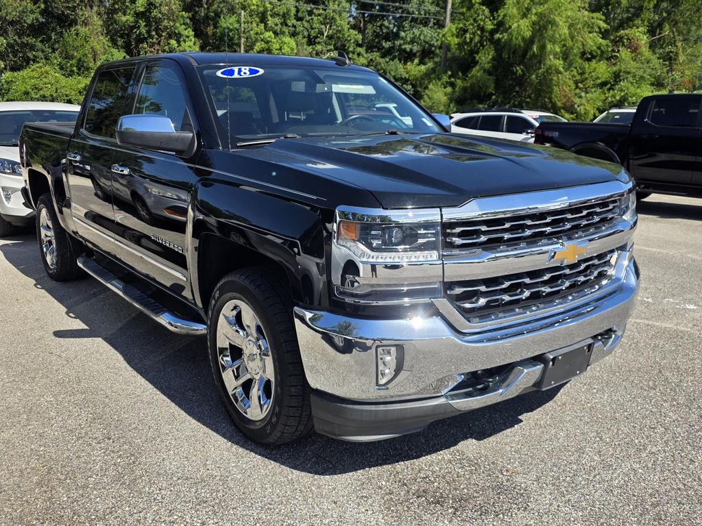 Black 2018 Chevrolet Silverado 1500 Pickup Truck 4X2 6-Speed Automatic Overdrive