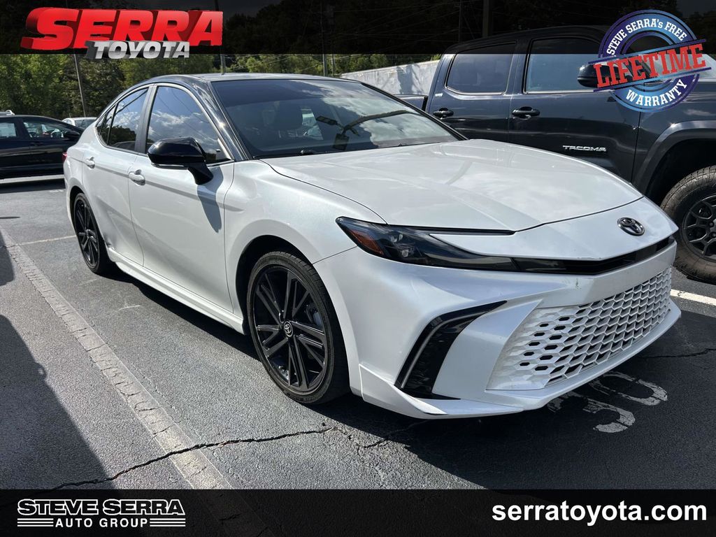 White (Wind Chill Pearl) 2025 Toyota Camry Sedan Front-Wheel Drive Continuously Variable Transmission