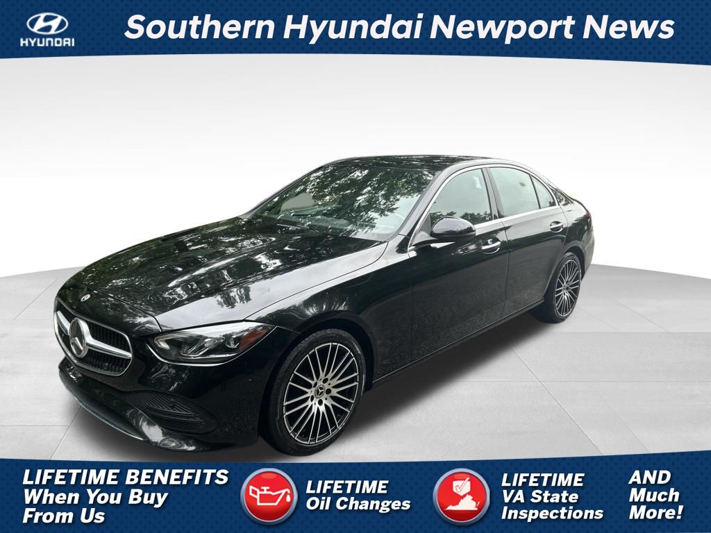 Black 2024 Mercedes-Benz C-Class Sedan Rear-Wheel Drive 9-Speed Automatic