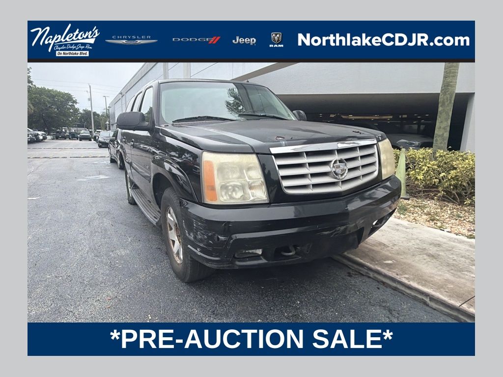 Sable Black 2002 Cadillac Escalade SUV / Crossover All-Wheel Drive 4-Speed Automatic Overdrive