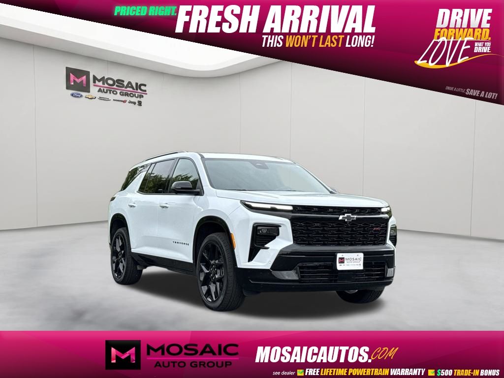 White 2026 Chevrolet Traverse SUV / Crossover Four-Wheel Drive 8-Speed Automatic