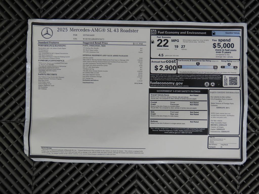 2025 Mercedes-Benz SL-Class AMG SL 43 17