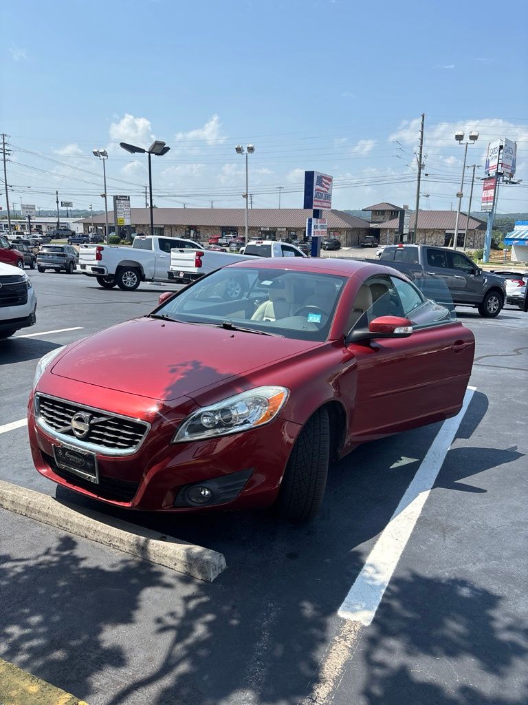Flamenco Red Metallic 2011 Volvo C70 Convertible Front-Wheel Drive 5-Speed Automatic