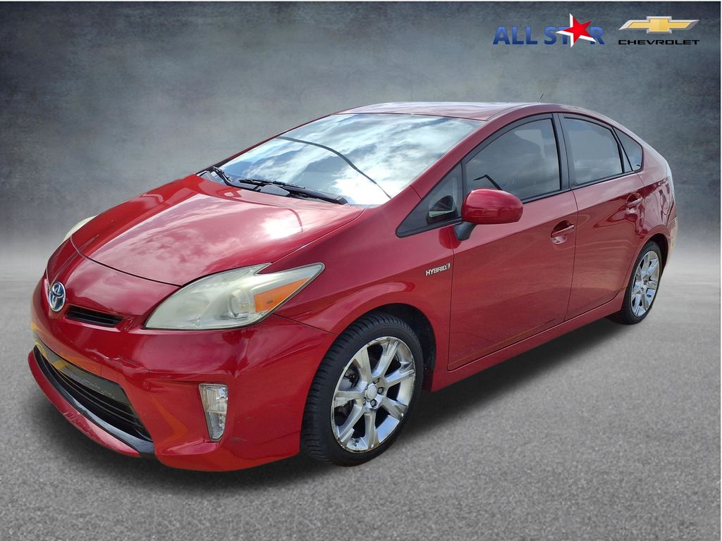 Barcelona Red Metallic 2014 Toyota Prius Hatchback Front-Wheel Drive Continuously Variable Transmission