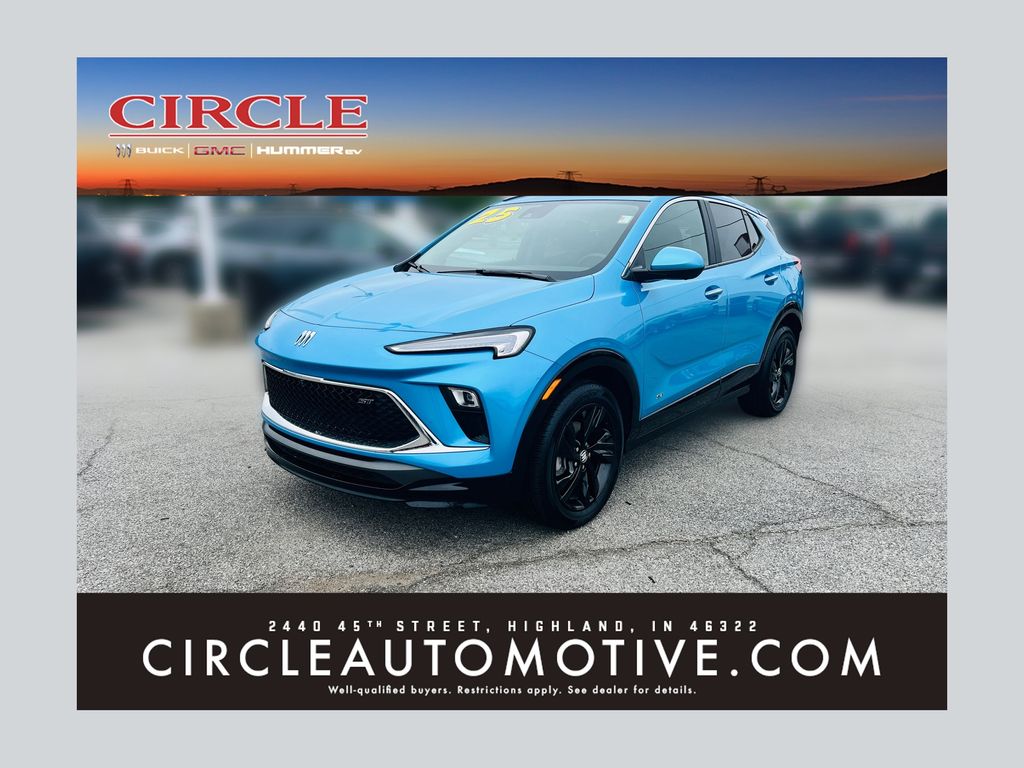 Teal (Aquamarine Blue Metallic) 2025 Buick Encore GX Sport Touring FWD SUV / Crossover Front-Wheel Drive Continuously Variable Transmission