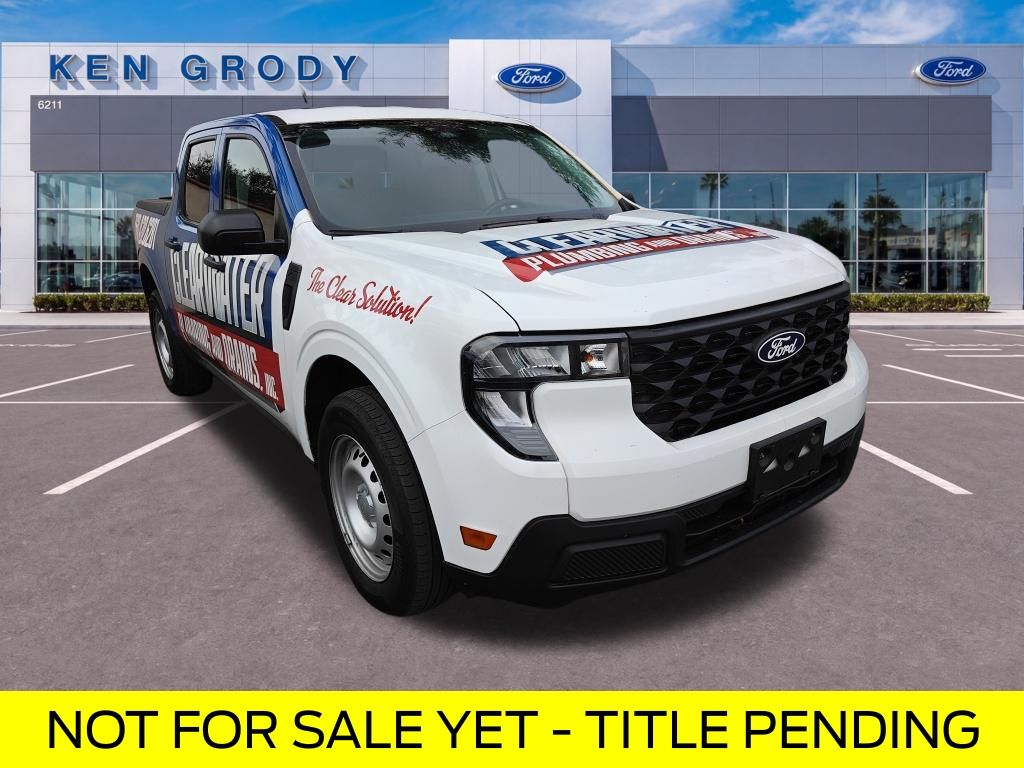 White Metallic 2025 Ford Maverick Pickup Truck Front-Wheel Drive Continuously Variable Transmission