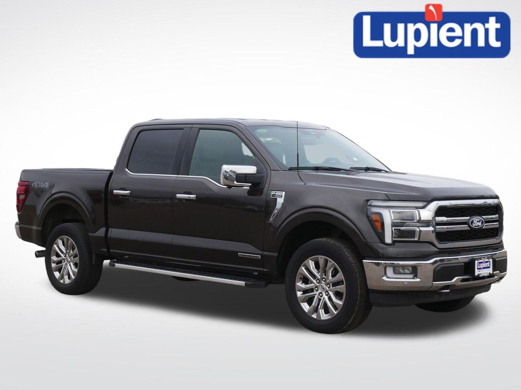 Darkened Bronze Metallic 2024 Ford F-150 Lariat SuperCrew 4WD Pickup Truck Four-Wheel Drive Automatic