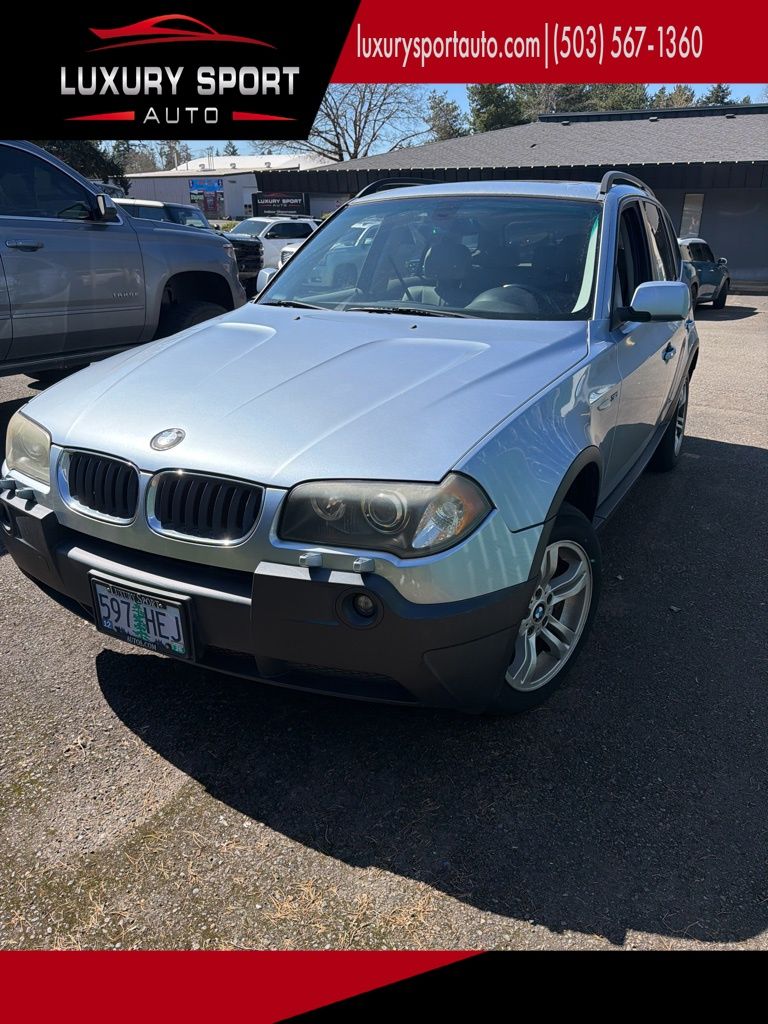 Silver 2005 BMW X3 3.0i AWD SUV / Crossover All-Wheel Drive