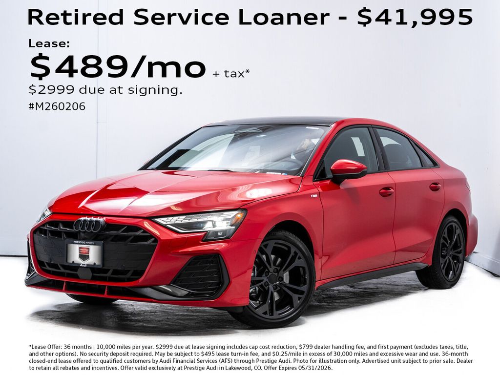 Progressive Red Metallic 2026 Audi A3 quattro Premium Plus 40 TFSI Sedan All-Wheel Drive 7-Speed Automatic