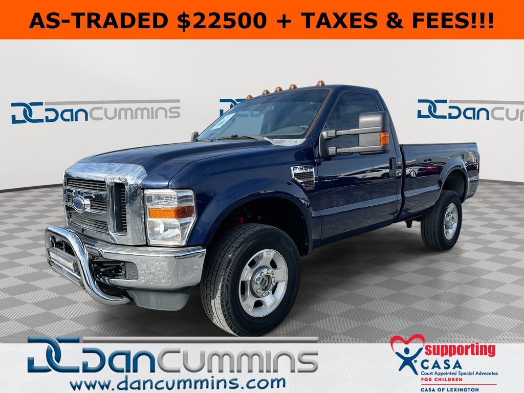 Dark Blue Pearl 2010 Ford F-350 Super Duty XLT 4WD Pickup Truck Four-Wheel Drive 6-Speed Manual Overdrive